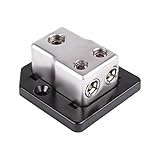 Skar Audio x1 0/4 Gauge Input to x2 4/8 Gauge Outputs Power Distribution Block (SK-DIST-BLK1)