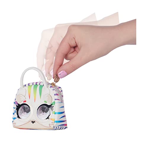 PURSE PETS MICRO - TIGRE ARC-EN-CIEL - MINI COMPAGNON FORMAT SAC A MAIN - Petit Animal A Accrocher A Son Purse Pets Ou A La Ceinture - Bouge Les Yeux - 6062304 - Jouet Enfant 5 Ans et +