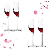 Halbes Weinglas | Rotweinglas - Weißweinglas die Hälfte | Half Wine Glass | Großes...