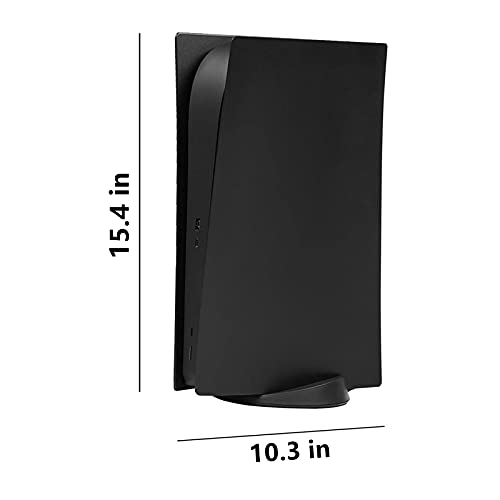 Image of Digital Edition Face Plates Cover Skins Shell Panels for PS5 Console, Accessories for PlayStation 5 Protective Shell Replacement Faceplate (Black)