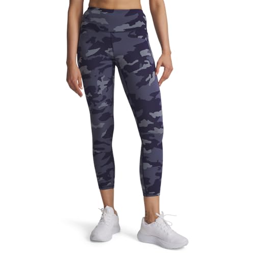 Under Armour Women's Movement Print Ankle Leggings, (410) Midnight Navy / / Metallic Silver, Small