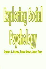 Exploring Social Psychology 0205119085 Book Cover