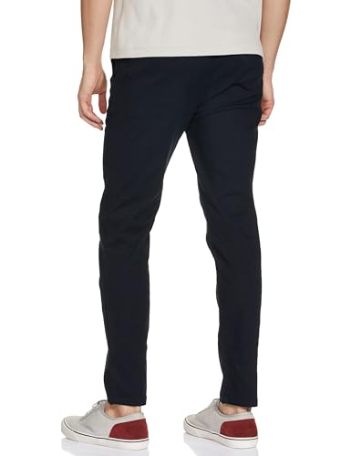 Image of The Indian Garage Co Men Slim Fit Solid Mid-Rise Chinos