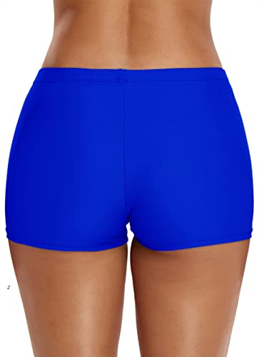 Missvog Boy Shorts Bathing Suits For Teens Girls Sport Board Shorts Stretchy Tankini Short Swimsuit Bottoms Royal Blue M #TOP3