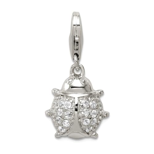 Collier lady bug argent 925 cadeau idéal femme oxyde de zirconium