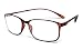 Calabria 720 Flexie Round Square Reading Glasses +1.00 Tortoise Men/Women Bendable One Power Readers Flexible TR90 Frame