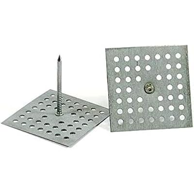 Perforated Insulation Pins 2-1/2 Inches (1000pcs with Self-Locking Washers)(1000Pcs) Made in USA