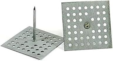 Perforated Insulation Pins 2-1/2 Inches (1000pcs with Self-Locking Washers)(1000Pcs) Made in USA