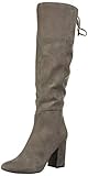 Kenneth Cole Women's Women's Corie Lace Up Knee High Boot, Concrete, 8