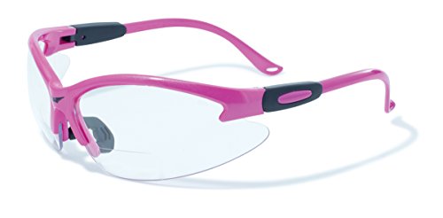 Global Vision Eyewear Cougar Bifocal Series Sunglasses with Dark Pink Nylon Frame