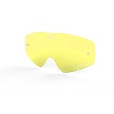 EKS BRAND Lentille de rechange pour lunettes de motocross GOX MX pour adulte Unisexe (jaune, taille unique)