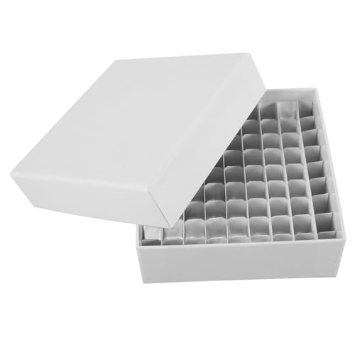 NAMOARLY Container Microcentrifuge Tube Holder Freezer Storage Box Paper Material 81 Freezer Box