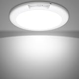 Yurnero Rechargeable Motion Sensor Ceiling Light with Remote - 8000mAh Magnetic Wireless LED Ceiling Light with Remote Battery Powered for Closet Shower Stairs Shed Hallway Porch Patio ect