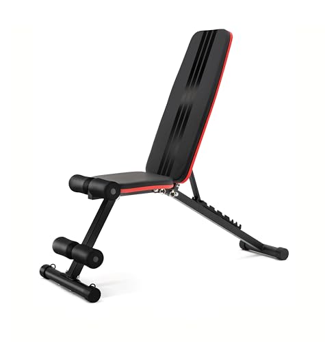 Banc de Musculation Pliable - Réglages Multiples 8...