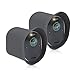 Produktbild kwmobile 2X Hülle kompatibel mit Arlo Ultra/Arlo Pro 3 / Pro 4 - Silikon Security Camera Cover Schutzhülle Kamera - Grau