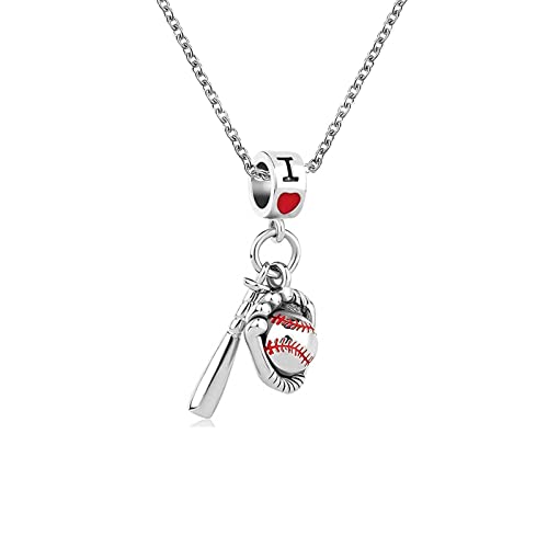 KunBead Women’s Baseball Mom Love Necklace