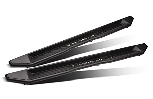 Armordillo USA 8710487 FX Series Side Step Bars Running Boards - Matte Black Fits 2015-2022 Ford F150 / 2017-2022 F250 F350 F450 / 2022-2023 Lightning Superduty SuperCrew ( Crew ) Cab