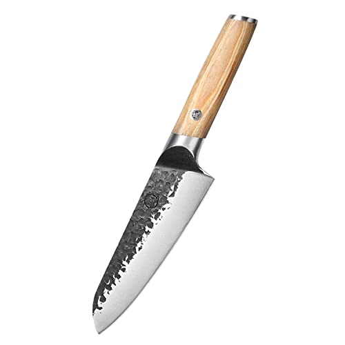Mitsumoto Sakari 17 Cm Cuchillos Cocina Japoneses, Cuchillos Cocina De Acero Al Carbono, Cuchillo Santoku Profesional Forjados A Mano Mitsumoto Sakari 17 Cm Cuchillos Cocina Japoneses, Cuchillos Cocina De Acero Al Carbono, Cuchillo Santoku Profesional Forjados A Mano