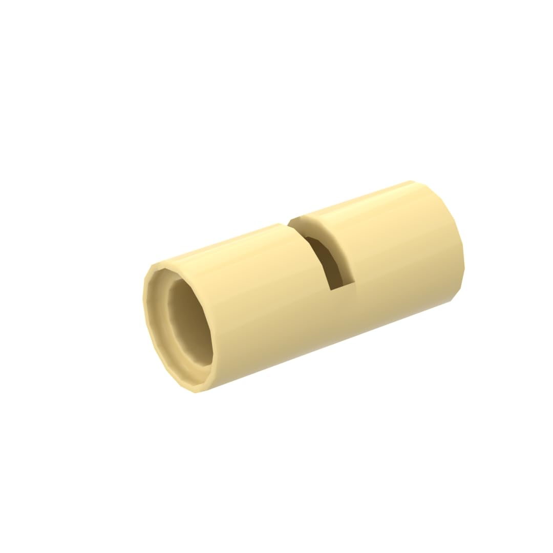 Gobricks GDS-887 Technic Pin Connector Round (Slotted) 50PCS Compatible with Lego Toy 62462 29219 DIY Parts and MOC Components for Major Brick Brands Color:Light yellow 19