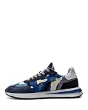  Philippe Model Scarpe Uomo Sneakers Paris TYLU CP02 Camouflage Bleu Bluett Blu