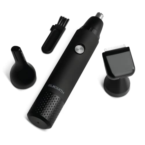 Blksmith 3-In-1 Hair Trimmer For Men | Nose Hair Trimmer With Stainless Steel Eyebrow Trimmer And Beard Liner Attachments | Portable Battery Operated Trimmer #TOP6