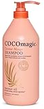 Cocomagic Coconut Mango Nourishing Shampoo | Coconut Oil and Botanical Extracts | Strengthen, Restore Softness and Shine | Paraben Free, Made in USA (32 Fl Oz)