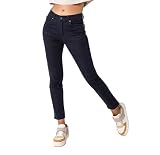 Nina Carter P210 Damskie dżinsy Mom High Waist UsedLook Stretch Jeans, S