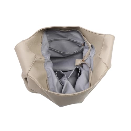 Women's Soft Metallic Stylish Slouch Hobo Tote Lighweight Shopper Large Shoulder Handbag - Image 6