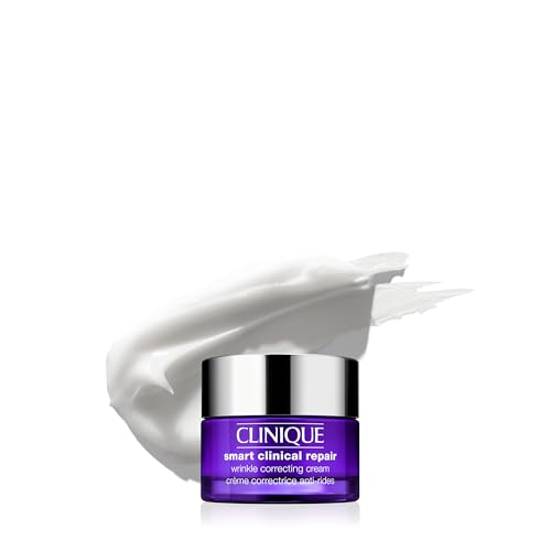 Clinique Smart Clinical Repair Wrinkle Correcting Anti Aging Face Cream With Hyaluronic Acid + Peptides For All Skin Types | Hydrating, Mini Travel Size, 0.5 Fl Oz
