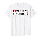 i love my hot girlfriend cute santa - cappello natalizio maglietta