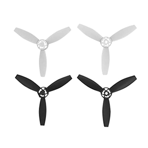HUVNEXA 4 Uds. De plástico Negro/Rojo CW/CCW Piezas de Drones RC hélices de Cuchillas, for Aviones Drone Parrot Bebop 2 Hélice para Drones(White)
