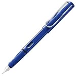 Lamy – Lamy safari blue Füller mit polierter Stahlfeder in Strichbr