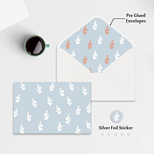 Blank Cards With Envelopes All Occasion 40-Blank Note Cards With Envelopes & Stickers | 4” X 6” Blank Greeting Cards Stationary Cards Set | Assortment Of Colored Stationary Plain Greeting Cards. #TOP1