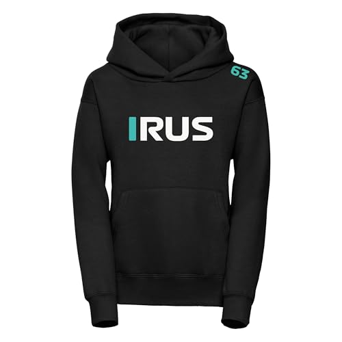 Unixsex George Russell Hoodie Formula One Race 2025 Hooded Sweat 63 Racing Hoody With Free UK Shipping (XL, Black)