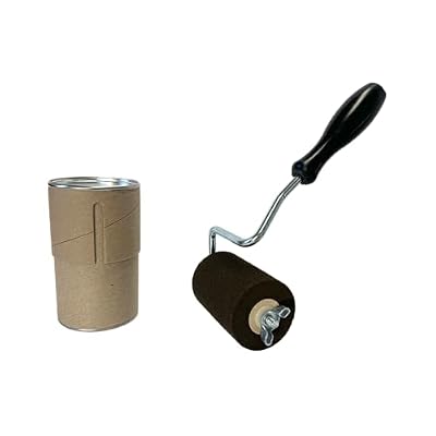 U-Mark 3 Stencil Ink Roller Unit (with Cover), Heavy Duty Acetal Plastic Handle with Neoprene roll, 20313