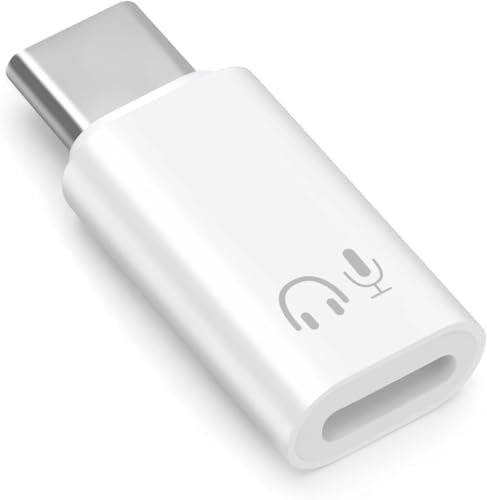 Image of ETZIN Lighting Female to USB C Male Audio Adapter for Phone 15 16 Pro Max Plus IPad Air McBook Galaxy Android Phones, Connector Support Audio & Microphone, Not for Charge & Data Transfer EPL-1518CC