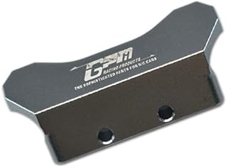 GPM for Losi 1/18 Mini-T 2.0 2WD Stadium Truck Upgrade Parts Aluminum Rear Bumper - 1Pc Set Gray Silver