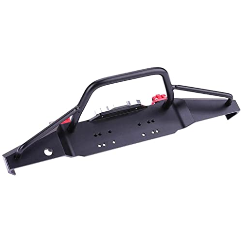 1/10 Climbing Car Upgrade Accessories Metal Front And Rear Bumper Kit With 4 Led Lights And Remote Control For Traxxas Trx-4 Scx10Ii 90046 #TOP2