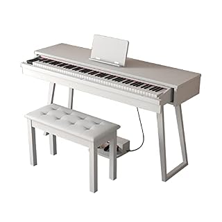 Piano numérique 88 touches avec touches lestées clavier électrique clavier portable support de piano Bluetooth MIDI for débutants adultes enfants inclus support, triple pédale, tabouret de piano (Col - Les Beatles, Paul McCartney, John Lennon, RIngo Starr, George Harrison