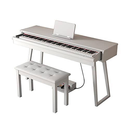 Piano numérique 88 touches avec touches lestées clavier électrique clavier portable support de piano Bluetooth MIDI for débutants adultes enfants inclus support, triple pédale, tabouret de piano (Col - Les Beatles, Paul McCartney, John Lennon, RIngo Starr, George Harrison Piano numérique 88 touches avec touches lestées clavier électrique clavier portable support de piano Bluetooth MIDI for débutants adultes enfants inclus support, triple pédale, tabouret de piano (Col
