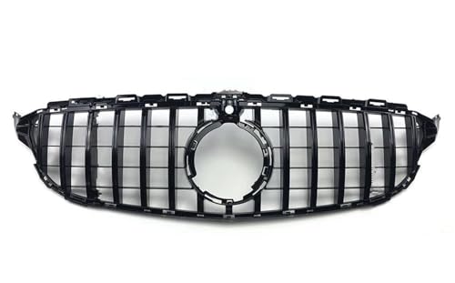 Calandre de pare-choc avant pour Mercedes W205 C205 C180 C200 C300 Noir Caméra