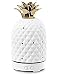 Design Accents Essential Oil Diffuser - Aromatherapy Ceramic Home Decor Cover Aroma Diffuser 100ml, White