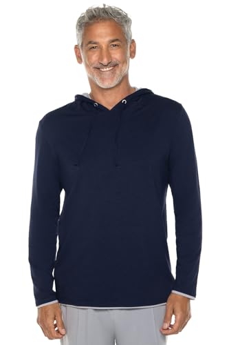 Coolibar UPF 50+ Men's Oasis Pullover Hoodie - Sun Protective - Main Image