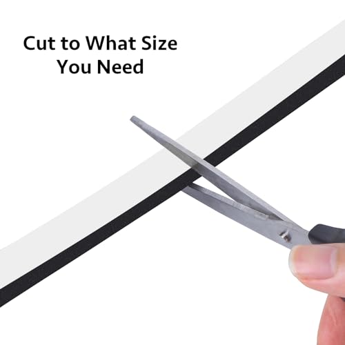 YIMIKI Upgraded Strong Adhesive Draft Excluder for Doors, Soundproof Closed Cell Foam Draught Excluder for Door Window AC Insulation, Waterproof Weatherstrip, Anti-Collision, Scratchproof, Total 15M