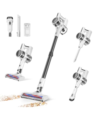 Ljuren Aspirateur Multifonction 4-en-1, 40 Min Max, Blanc
