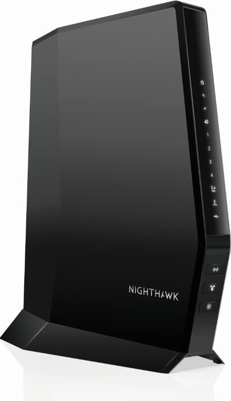 NETGEAR Nighthawk WiFi 6Cable Modem Router CAX30-100NAR Compatible con Xfinity, Spectrum y Cox, AX2700 (hasta 2,7 Gbps) DOCSIS 3.1 (renovado)