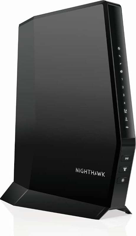 NETGEAR Nighthawk WiFi 6Cable Modem Router CAX30-100NAR Compatible con Xfinity, Spectrum y Cox, AX2700 (hasta 2,7 Gbps) DOCSIS 3.1 (renovado)