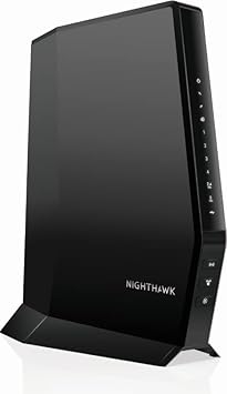 NETGEAR Nighthawk WiFi 6Cable Modem Router CAX30-100NAR Compatible with Xfinity, Spectrum, and Cox, AX2700 (Up to 2.7Gbps) DOCSIS 3.1 (Renewed)