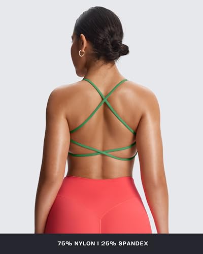 Aoxjox Women's Workout Sports Bras Fitness Ivy Low Impact Bra Yoga Crop Tank