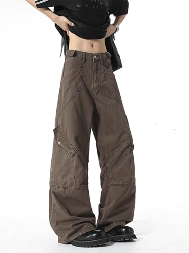 Men's Pants American Multi-Pocket Workwear Summer Retro Wide-Leg High-Street Casual Trouser for Men3